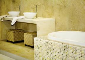 天然石材之馬賽克用于浴室設計