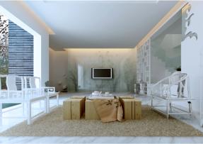 雪花白應用 純白的空間