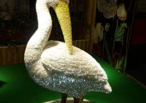 天然石材 栩栩如生的天鵝