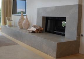 后現代風格石材壁爐設計