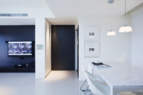 后現代風格 雪花白桌面應用