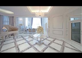 白色大理石的巧妙運用-雅士白