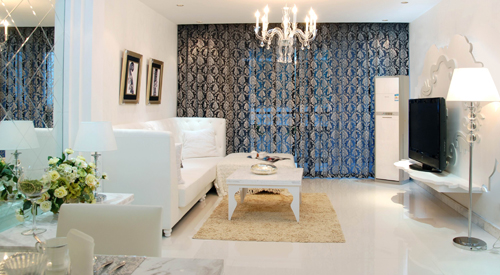 張曉瑩作品:空間愛琴海樣板房1