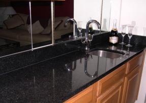 石材應用-花崗石圣蓋博黑裝飾室內設計