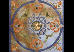 特色石材藍海與水刀拼花的完善結(jié)合