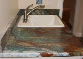 石材應用-花崗石路易絲藍應用于室內設計