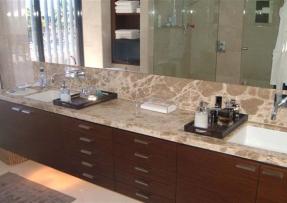 石材應用-大理石雪松棕應用于室內設計