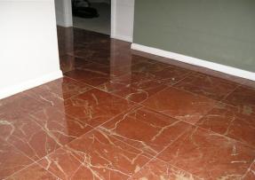 大理石珊瑚紅應用于室內地面設計