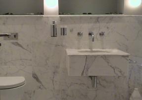 石材應用-大理石雪花白應用于室內設計