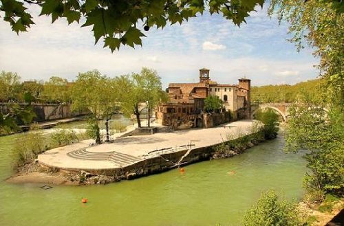 意大利羅馬的臺伯島(Tiber Island)