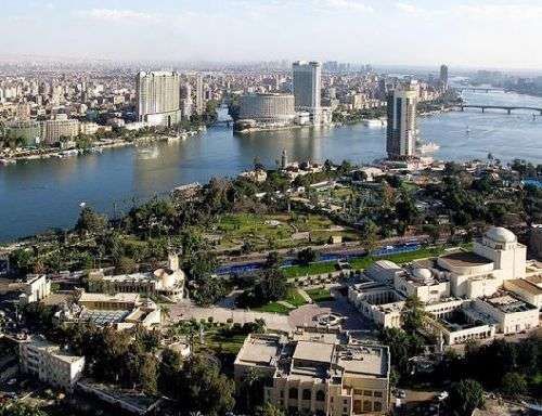 扎馬利克島位于尼羅河水中央