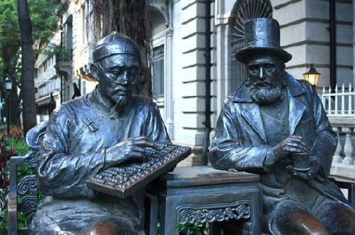 沙面島是一個充滿異國風情的島嶼