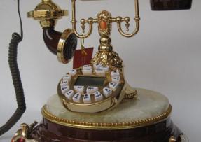 天然石材小飾品 橙玉石電話