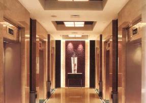 米黃類石材應用走廊地面和墻面