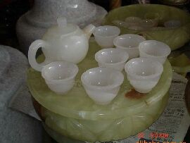 白玉石 綠玉石應用 茶具設計