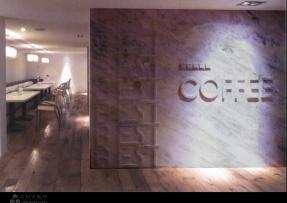 白色石材背景墻 咖啡店設計