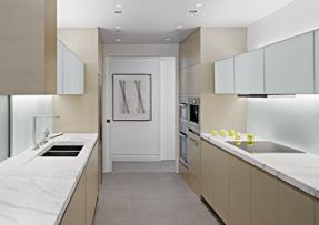 雪花白應用 廚房臺面板設計