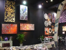 小顆粒馬賽克室內設計應用