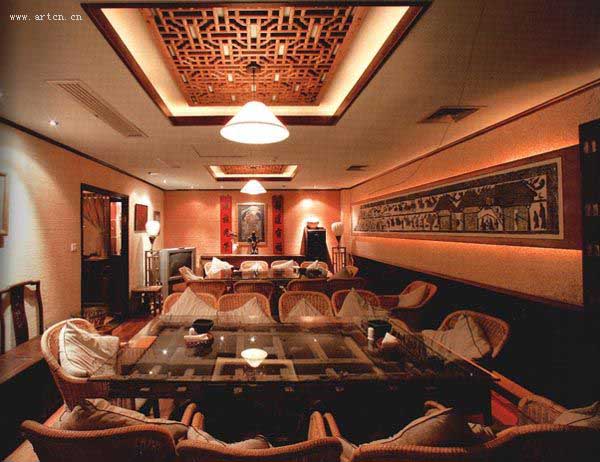古典風(fēng)格的茶館表現(xiàn)效果圖
