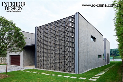 不炫,但有生活詩意的建筑入口近景(B3戶型)。