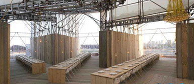 Carmody Groarke在倫敦Westfield工地設計臨時餐廳2