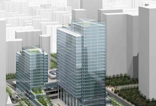 國旅聯合同安路項目西南向鳥瞰圖