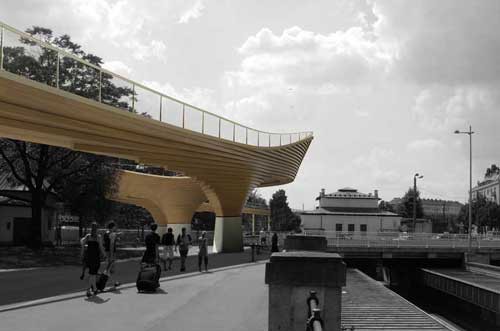 維也納市中心將建380米長的步行橋2