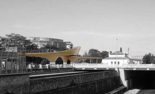 維也納市中心將建380米長的步行橋4