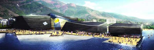 四川米易縣將建南湖零售中心1