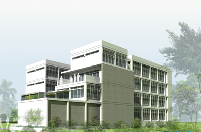 Oli Mahmud事務所設計孟加拉拉杰沙西培訓學院1