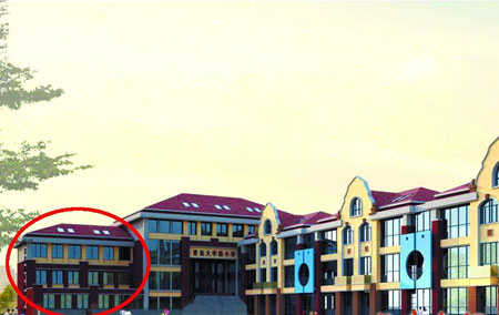 大學路小學校園改建最初的設計方案