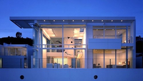 加州美麗的白色海灘別墅設計5