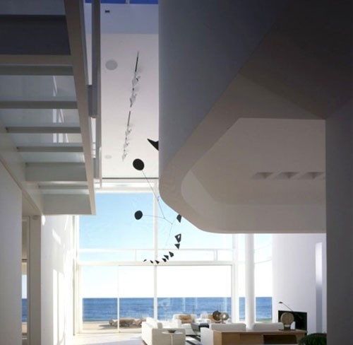 加州美麗的白色海灘別墅設計8