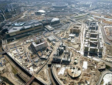 倫敦奧運村初現(xiàn)雛形 3