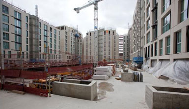 倫敦奧運村初現(xiàn)雛形 4