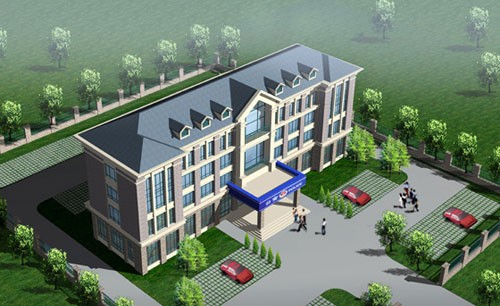 萊山區(qū)新建派出所效果圖2。