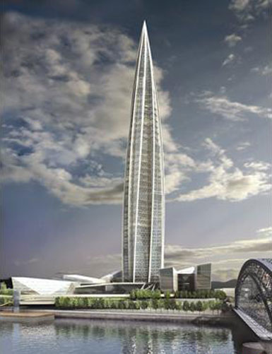 梅德韋杰夫反對RMJM的高茲普羅姆大廈計劃2