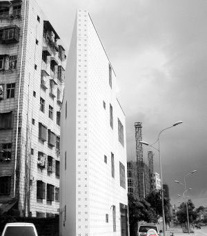 最厚處只有3米 海口現“樓薄薄”2