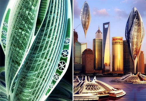 黃浦江上的飛艇城市暢想