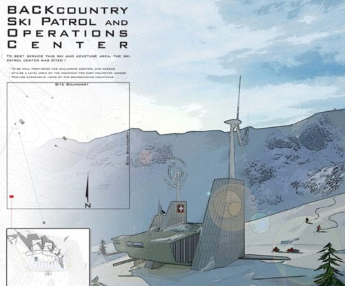 美國西部洛基山脈滑雪巡邏救生站1