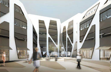 德國耶拿的Soenhof辦公住宅樓開工4