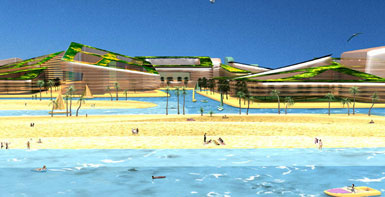 荷蘭WHIM事務(wù)所用廢棄塑料建造人工島2