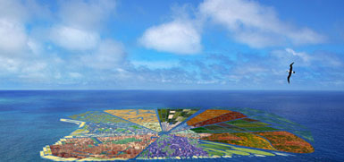 荷蘭WHIM事務(wù)所用廢棄塑料建造人工島1