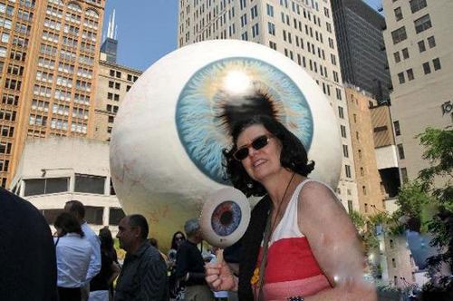 芝加哥雕像“眼球”亮相普里茨克公園2