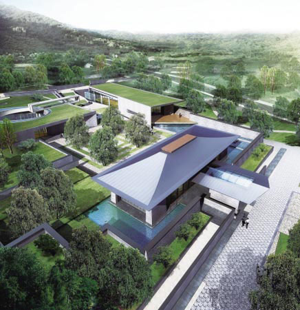 秦二世陵遺址公園鳥瞰圖