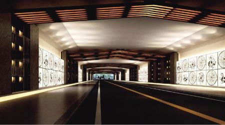 秦二世陵遺址公園春秋涵洞