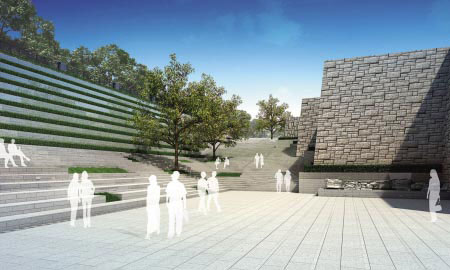 秦二世陵遺址公園下沉式廣場