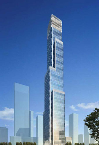 Goettsch事務所在天津設計439米的大廈2