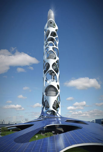 臺灣塔設計概念國際大賽優選獎：Little建筑事務所2