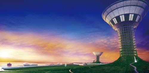 海上漂浮睡蓮城市供未來人類生存 1